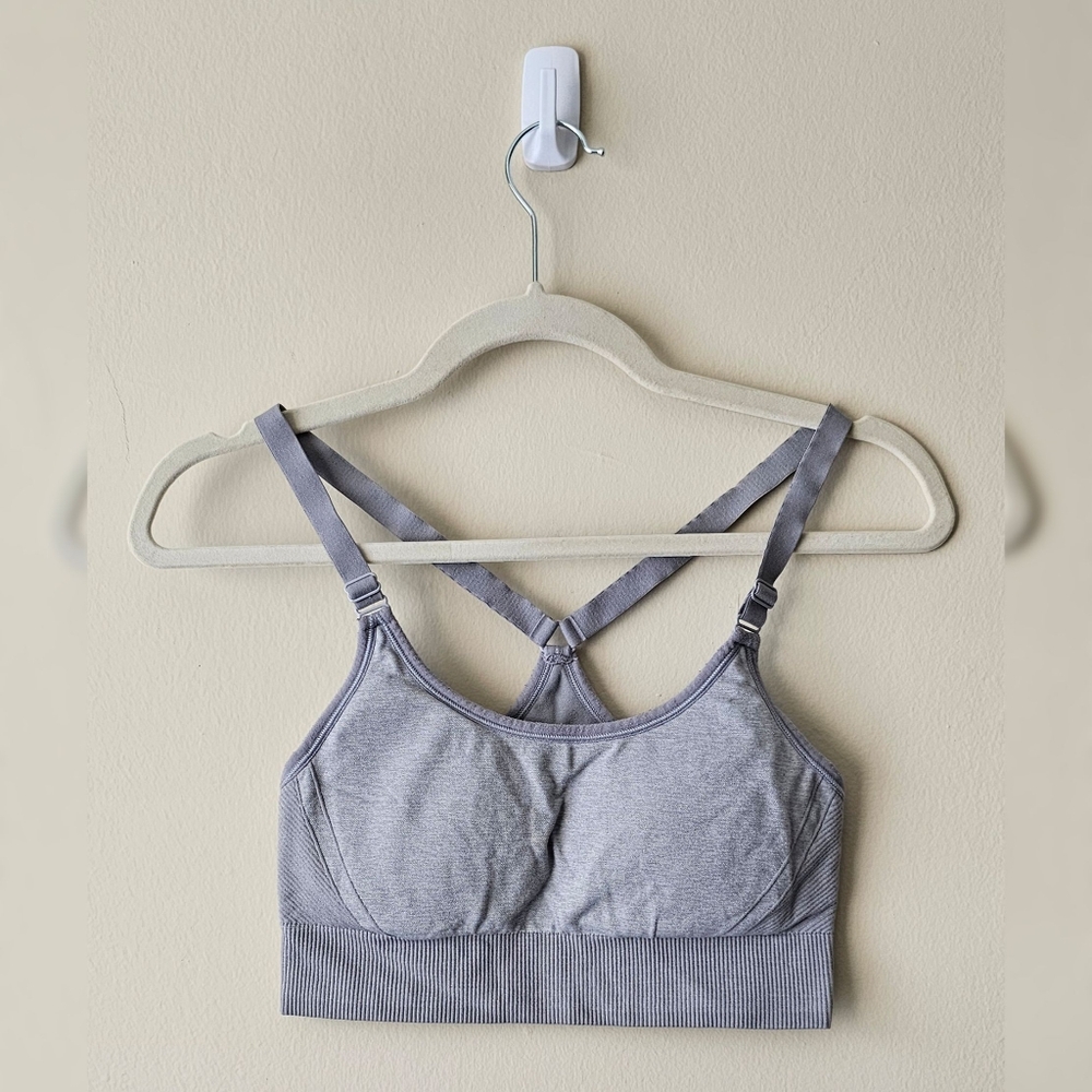 All In Motion Gray Padded Sports Bra (L)